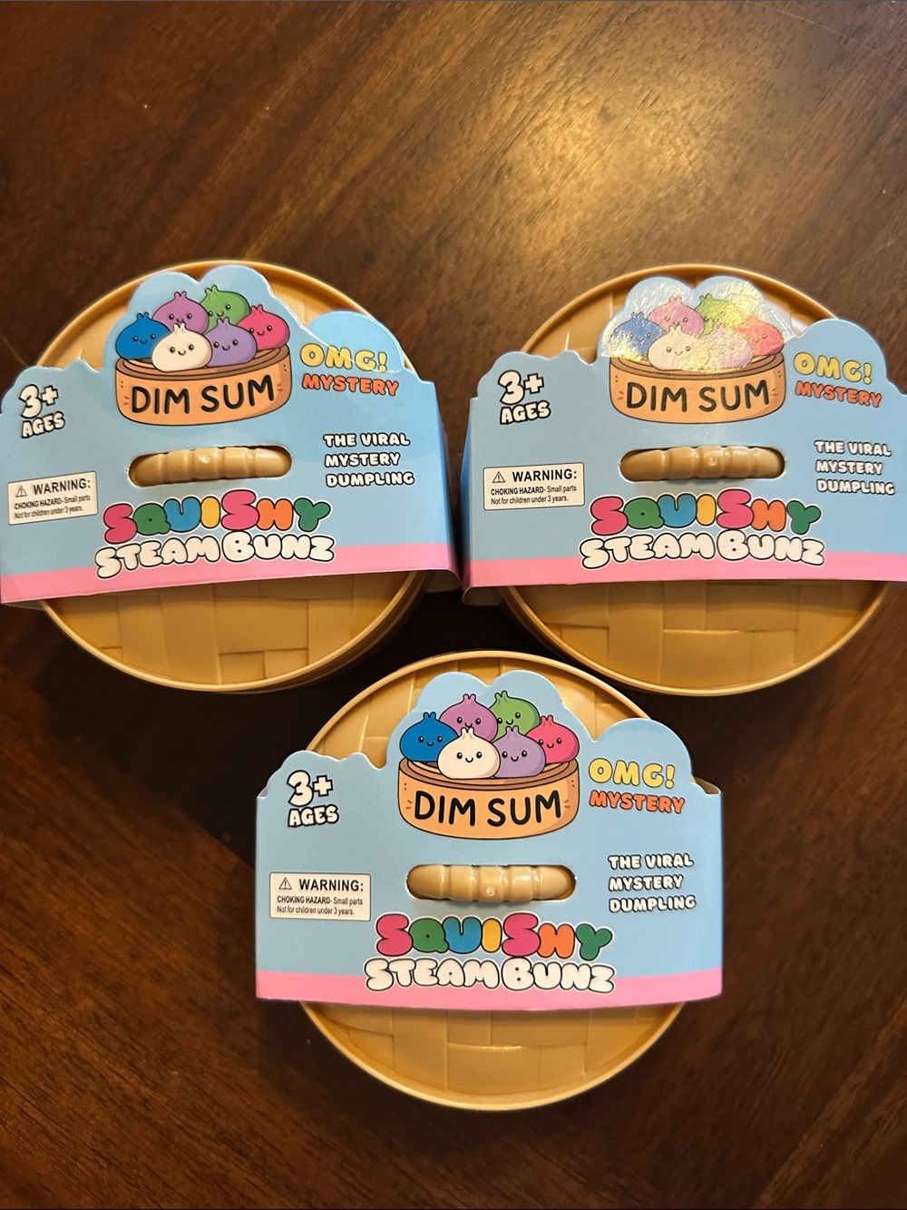 Dim Sum Squishy SteamBunz Mystery Plush - Blue Packaging